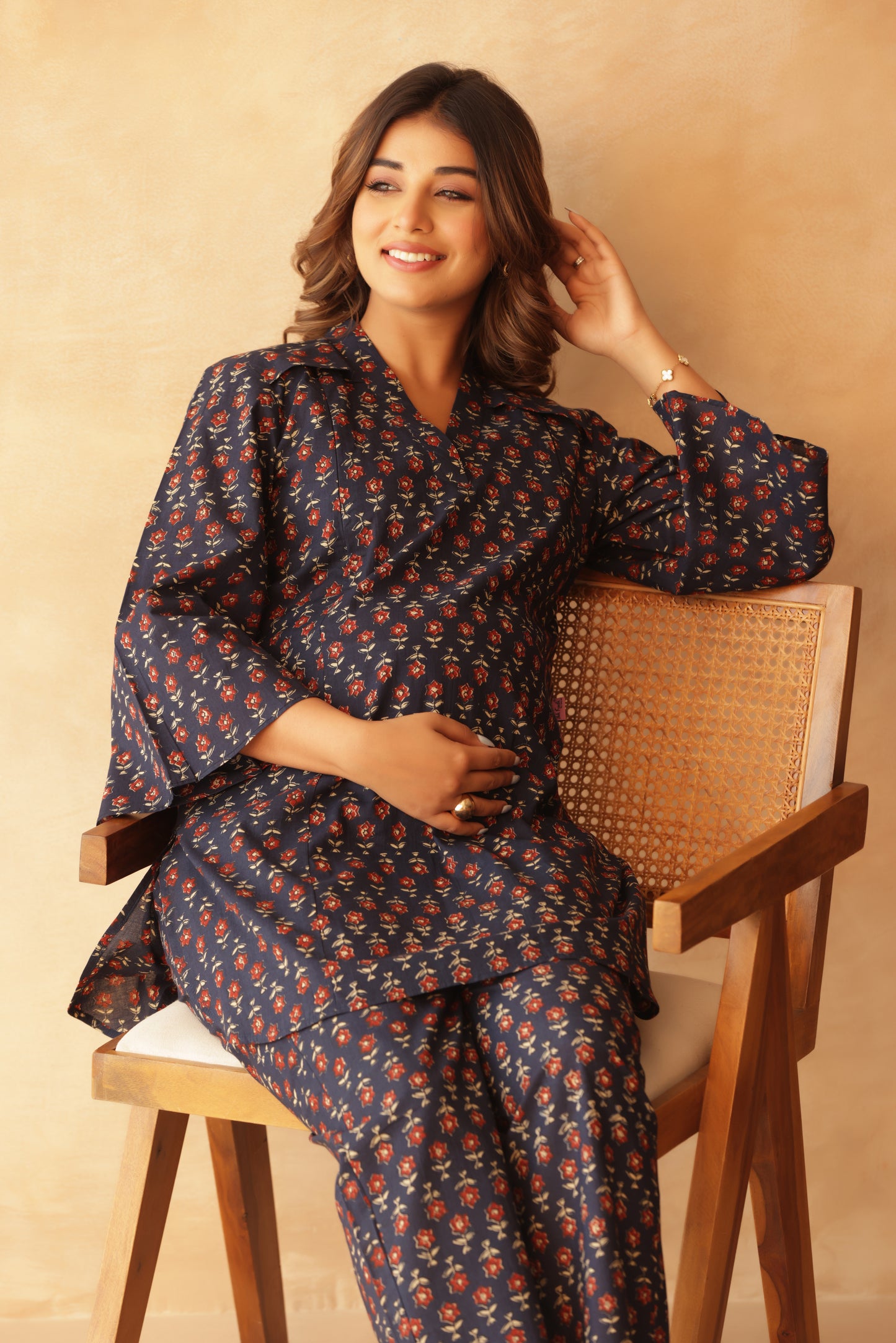 Twilight Bloom Maternity & Nursing Co-ord Set