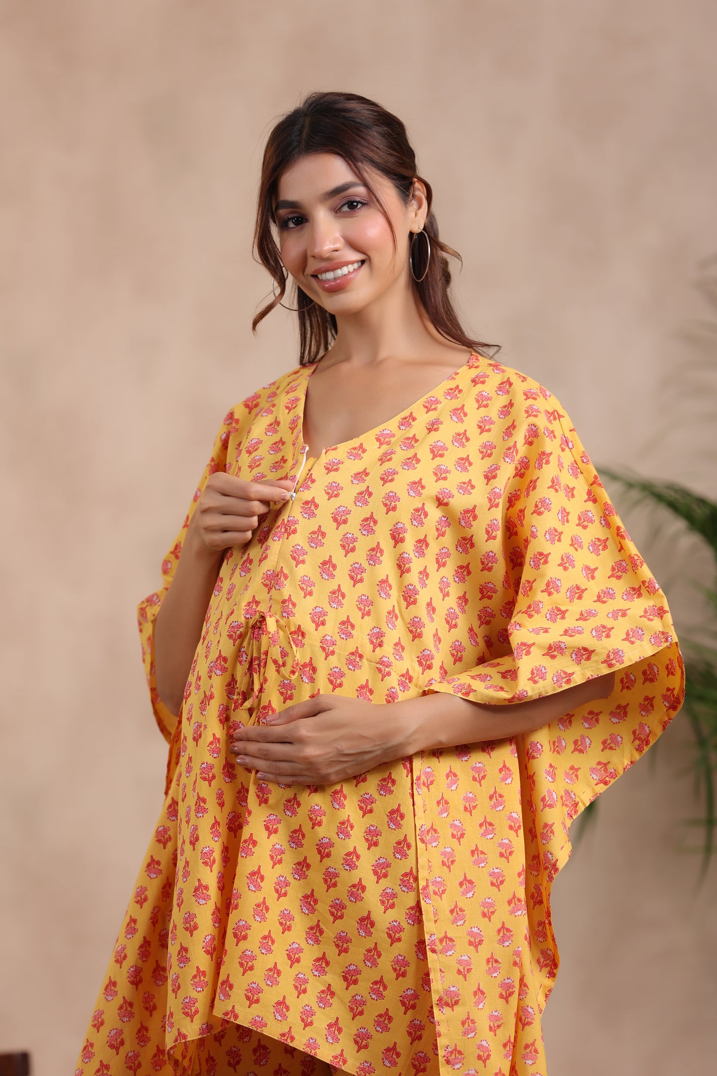 Sunshine Botanical Maternity & Nursing Kaftan Set