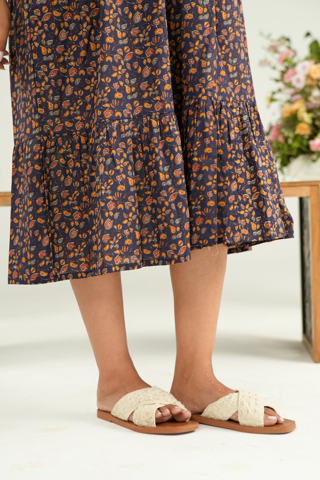 Terra Tones Maternity & Nursing Tier Dress