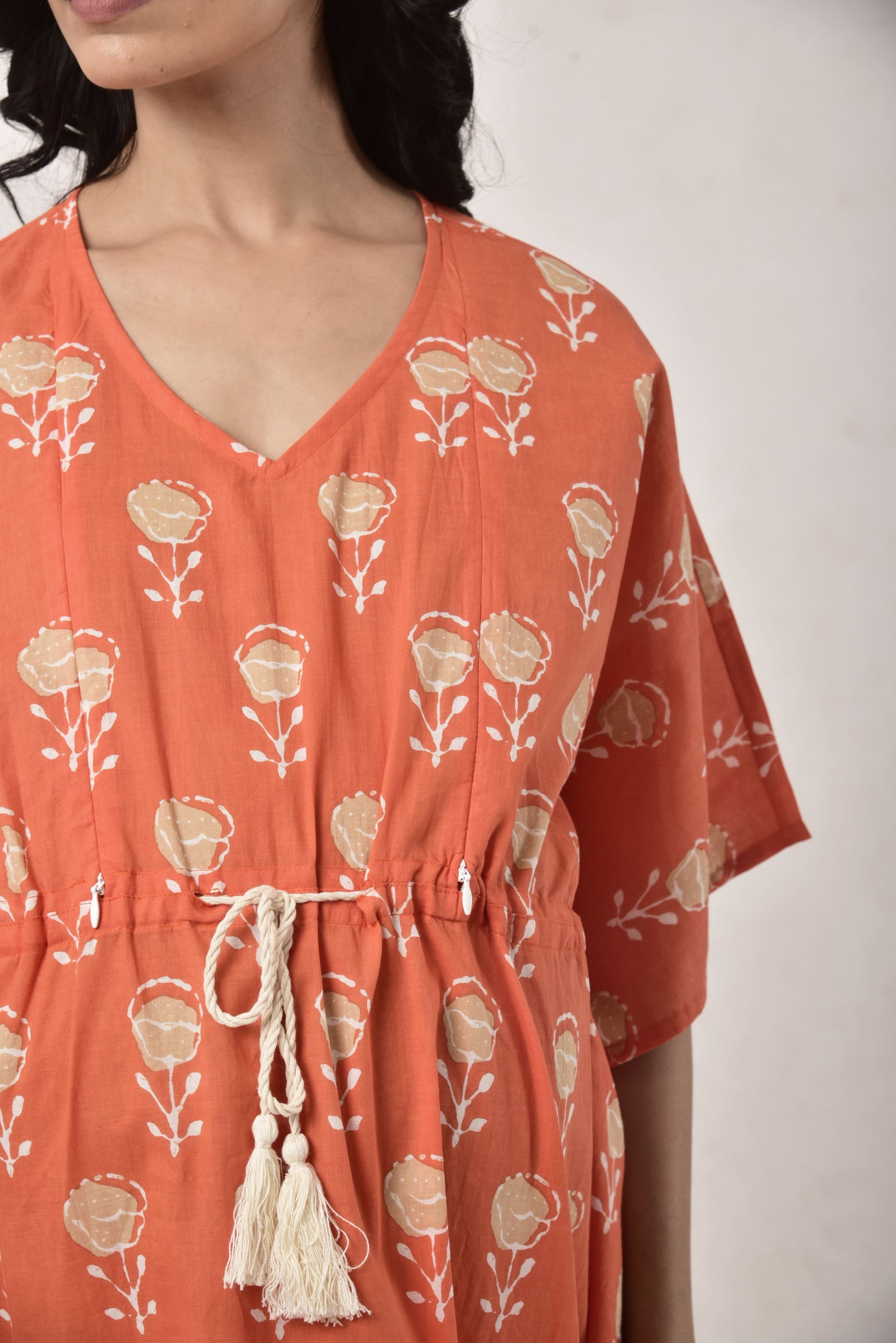 Rose Whimsy Maternity & Nursing Kaftan