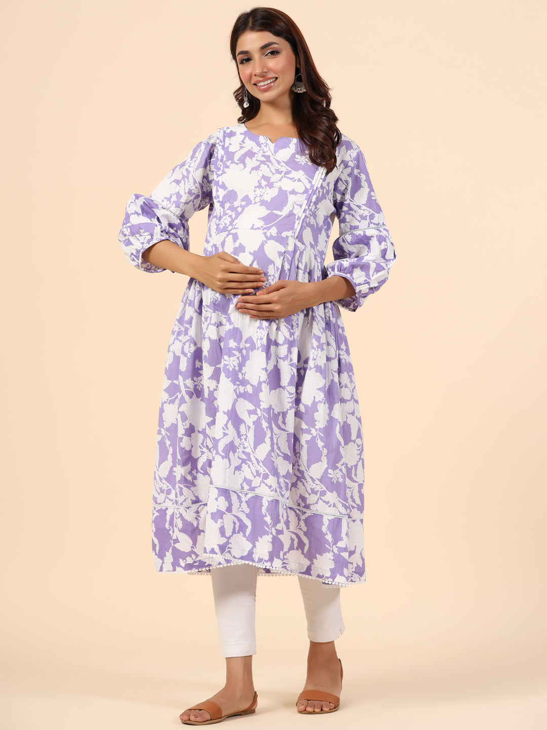 Plum Passion Maternity & Nursing Kurta