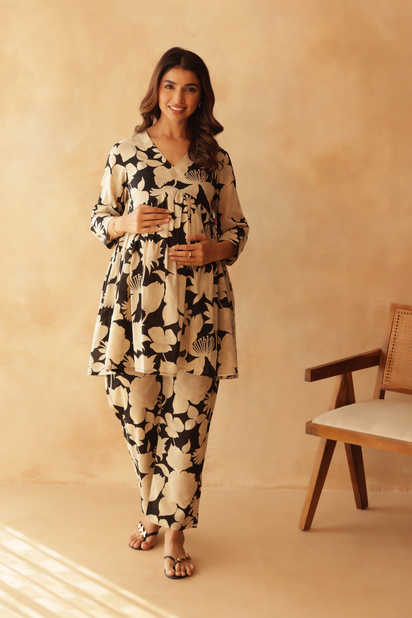 Ink & Ivory Bloom Maternity & Nursing Co-ord Set