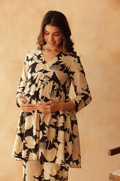 Ink & Ivory Bloom Maternity & Nursing Co-ord Set