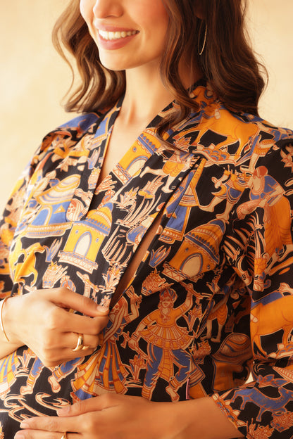 Midnight Folk Tale Maternity & Nursing Co-ord Set