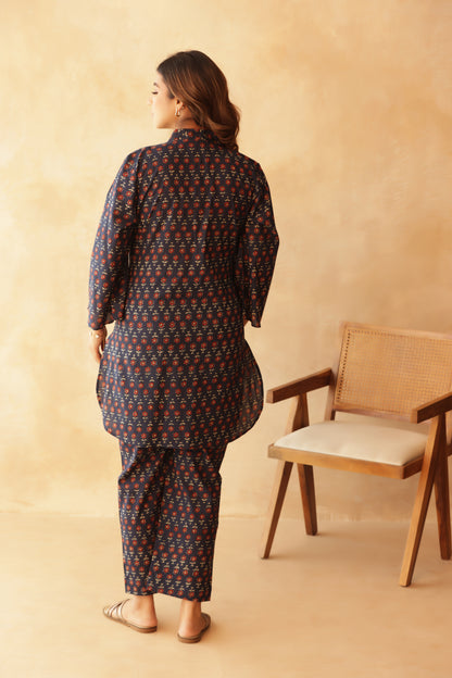 Twilight Bloom Maternity & Nursing Co-ord Set