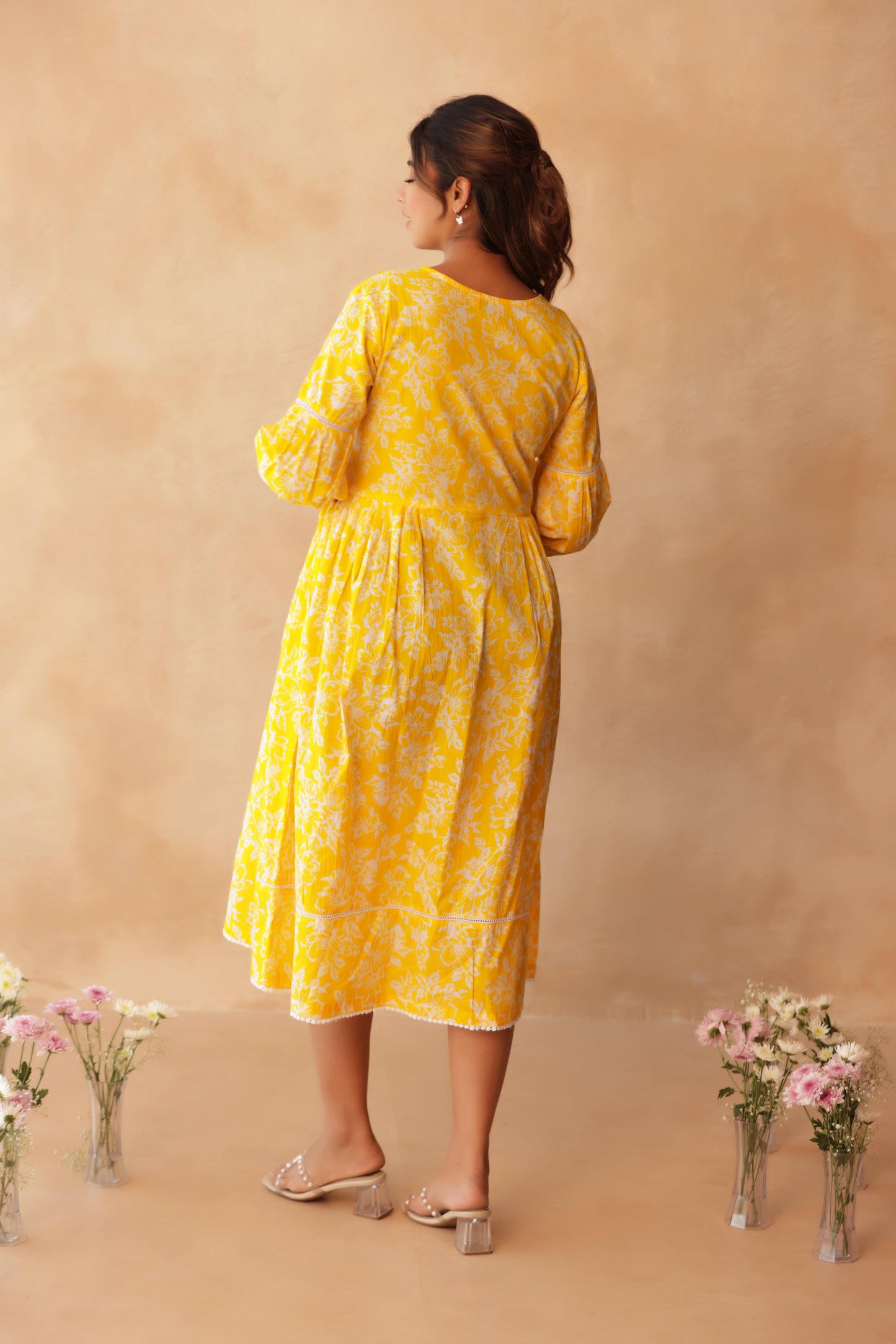 Basanti Bloom Maternity & Nursing Dress