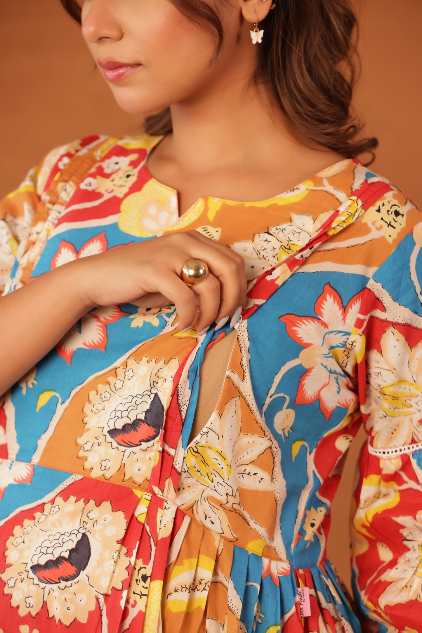 Desi Botanica Maternity & Nursing Dress
