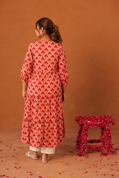 Ruby Heritage Bloom Maternity & Nursing Kurta