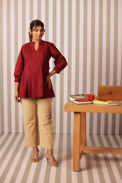 Burnt Rose Maternity & Nursing Top