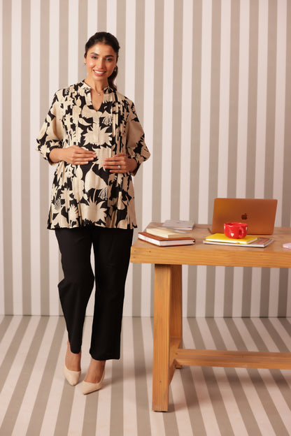 Ink & Ivory Bloom Maternity & Nursing Top