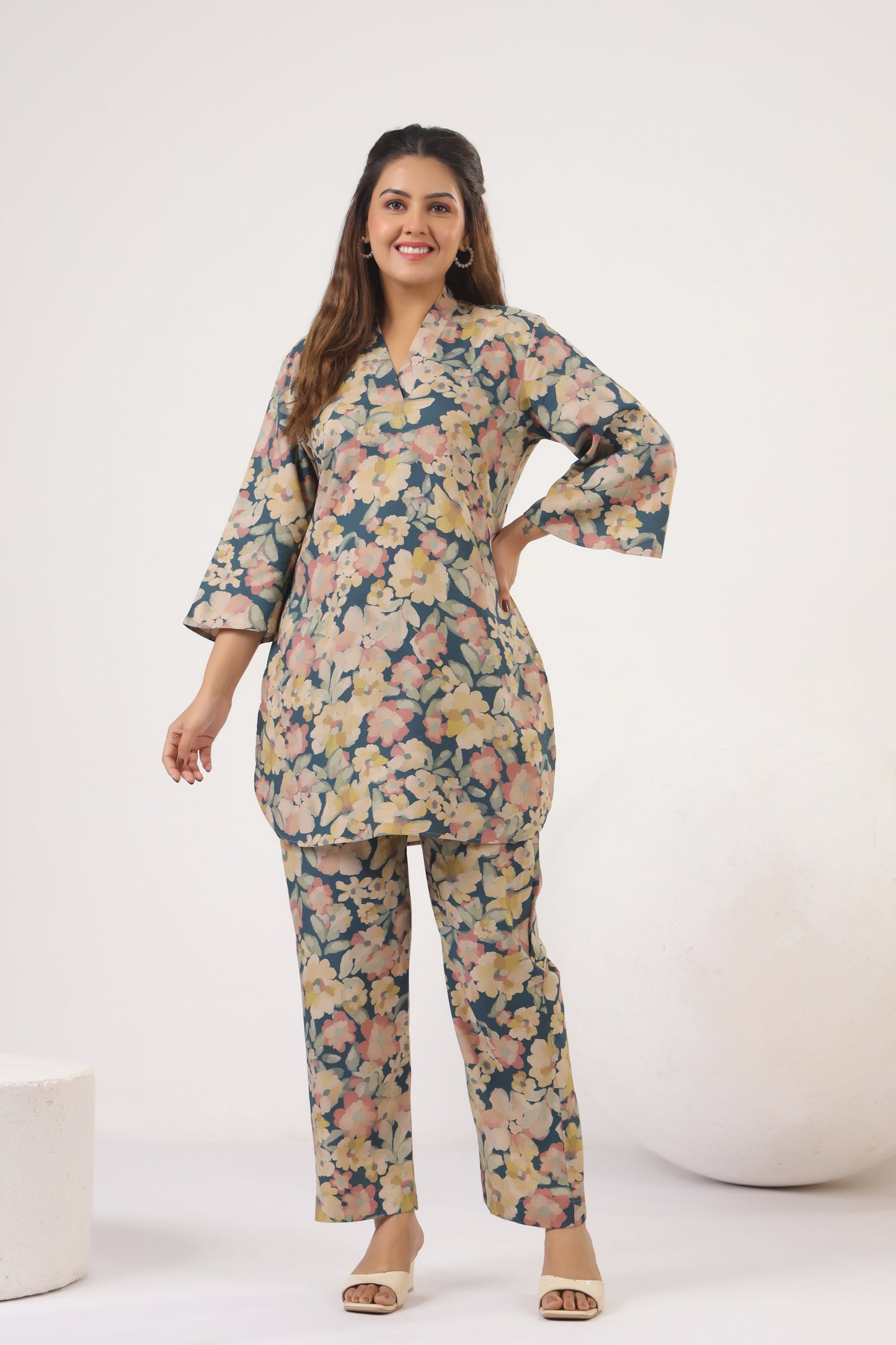 Pashmina Floral Bloom Co-ord Set