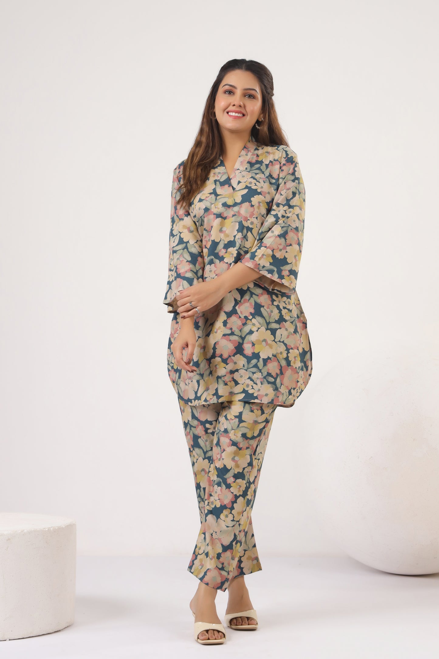 Pashmina Floral Bloom Co-ord Set