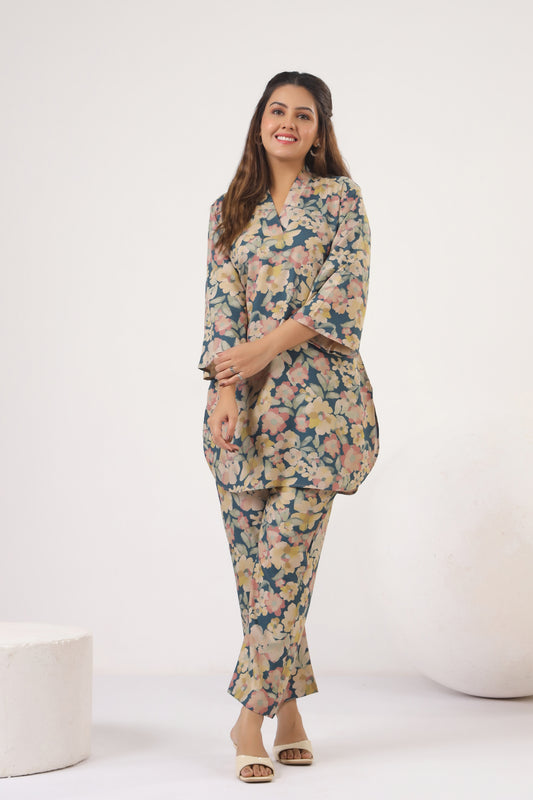 Pashmina Floral Bloom Co-ord Set