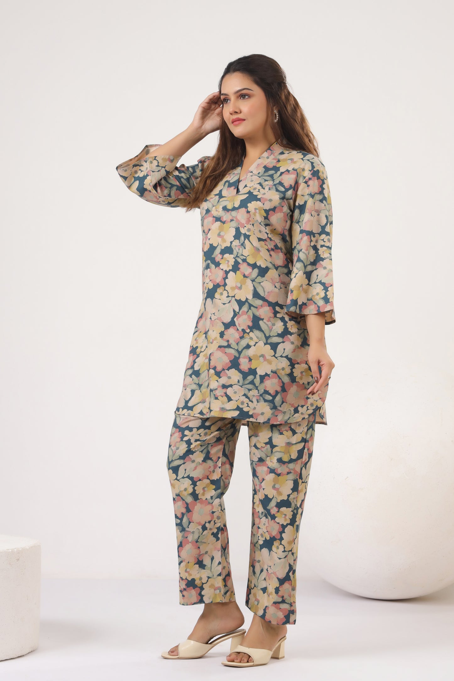 Pashmina Floral Bloom Co-ord Set