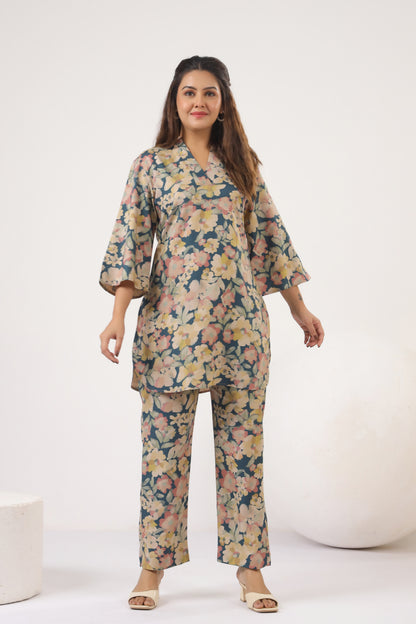 Pashmina Floral Bloom Co-ord Set