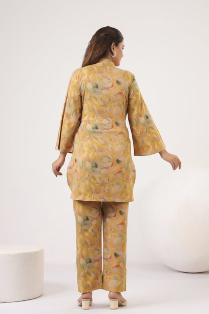 Pashmina Autumn Leaf Maternity & Nursing Co-ord Set