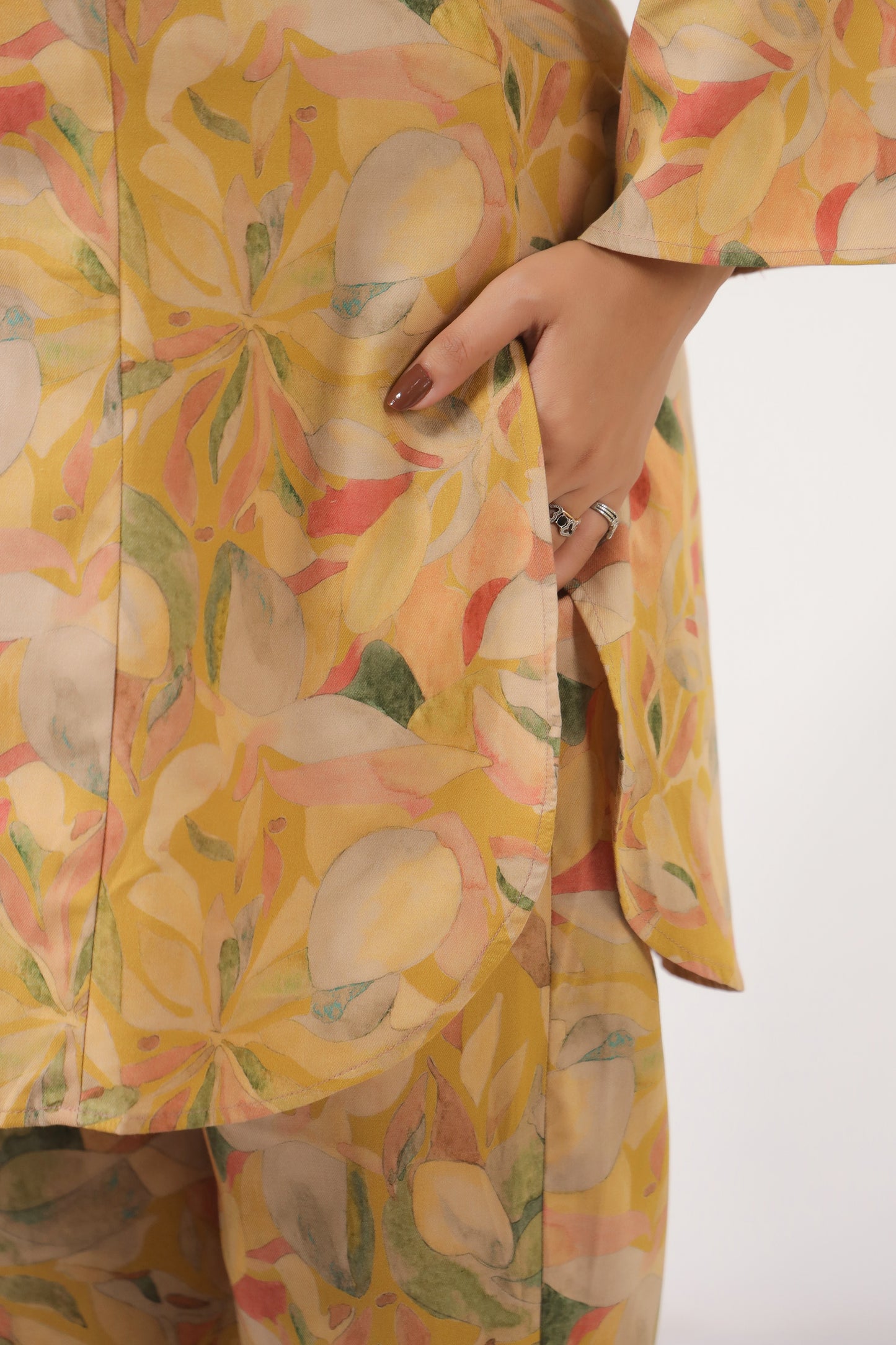 Pashmina Autumn Leaf Maternity & Nursing Co-ord Set