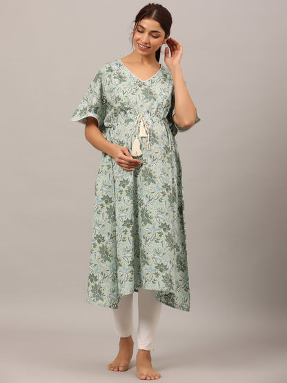 Savannah Safari Maternity & Nursing Kaftan Kurta