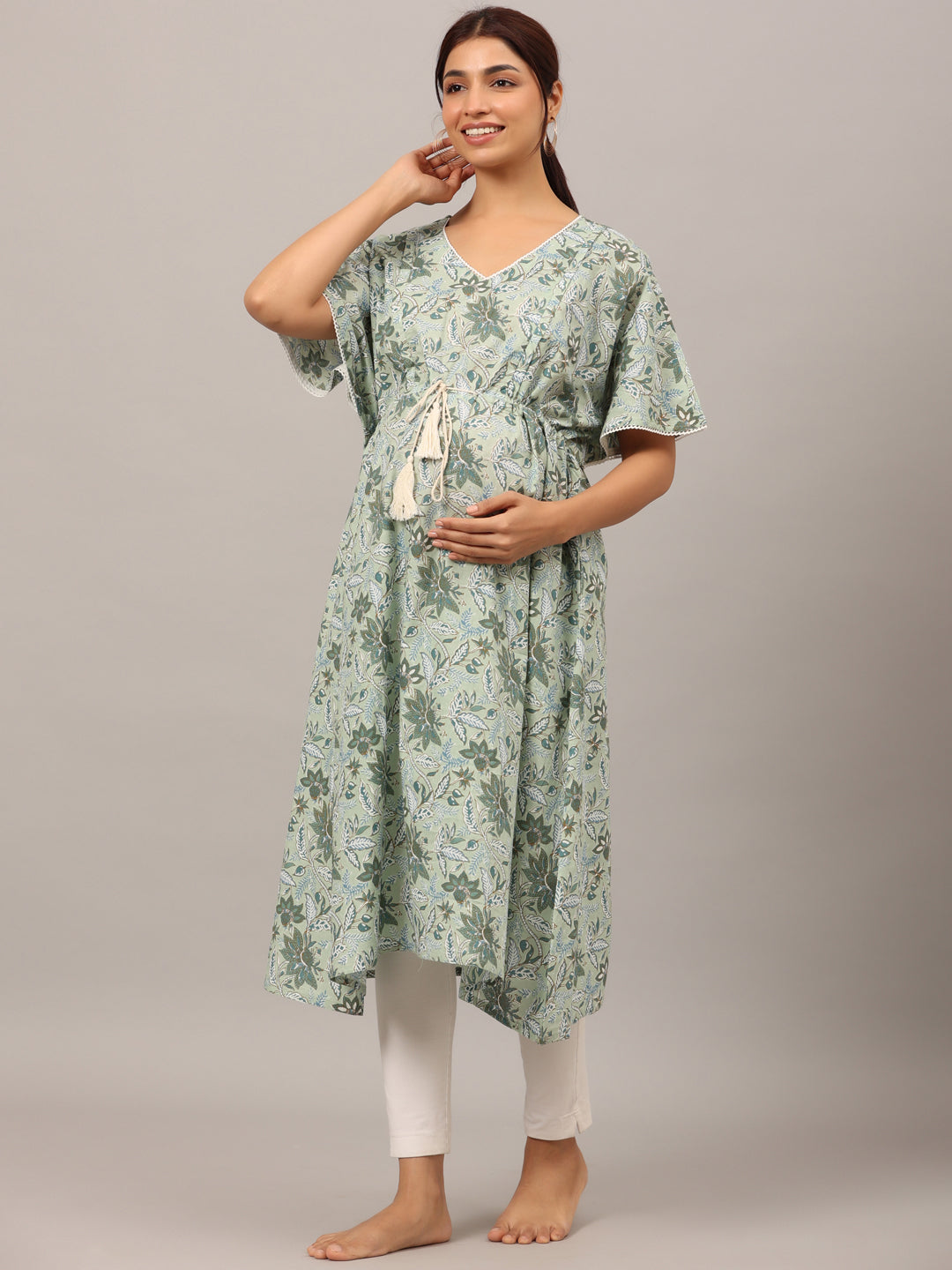 Savannah Safari Maternity & Nursing Kaftan Kurta