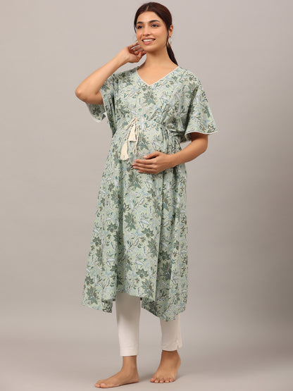 Savannah Safari Maternity & Nursing Kaftan Kurta