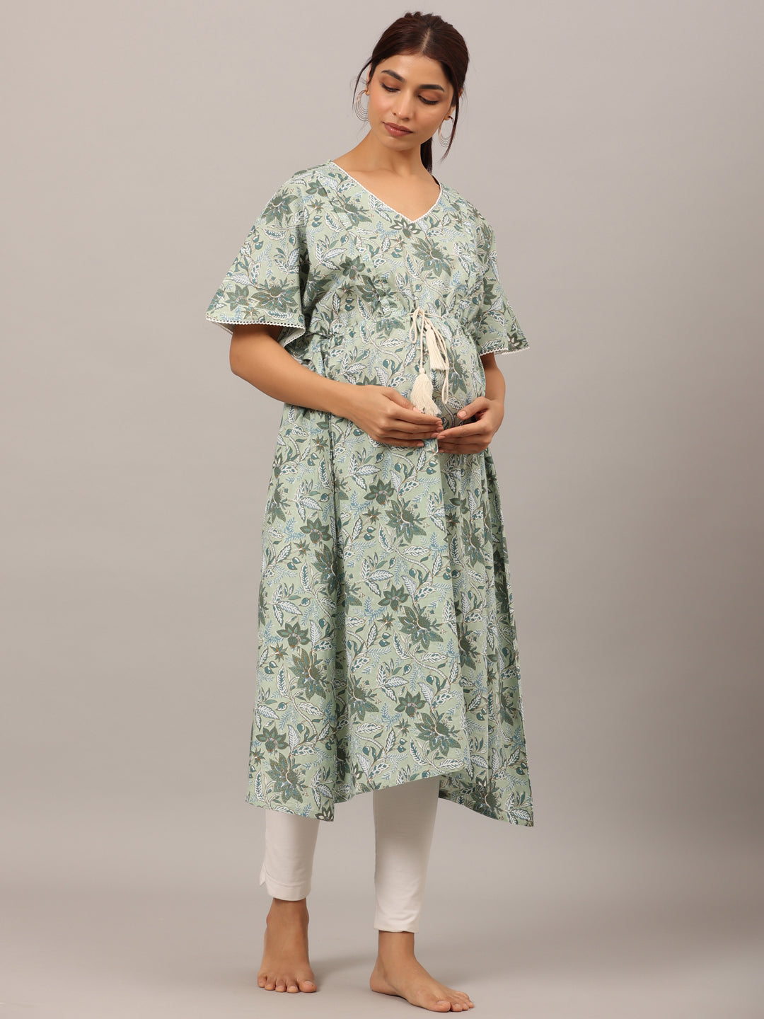 Savannah Safari Maternity & Nursing Kaftan Kurta