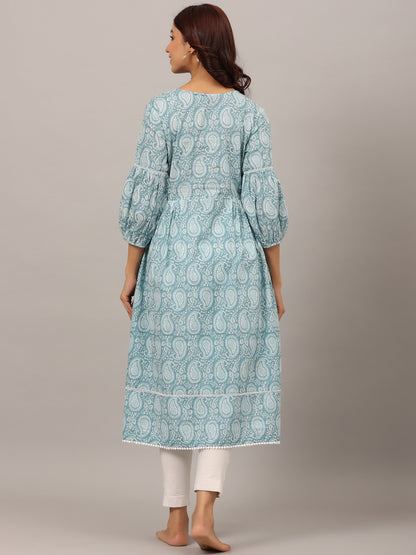 Paisley Finesse Maternity & Nursing Kurta