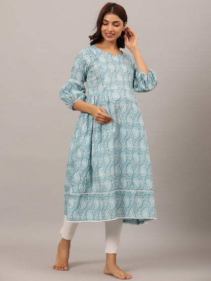 Paisley Finesse Maternity & Nursing Kurta