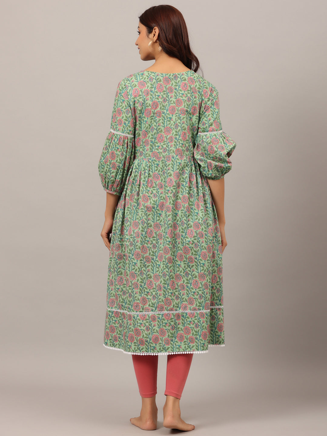 Spring Whisper Maternity & Nursing Kurta