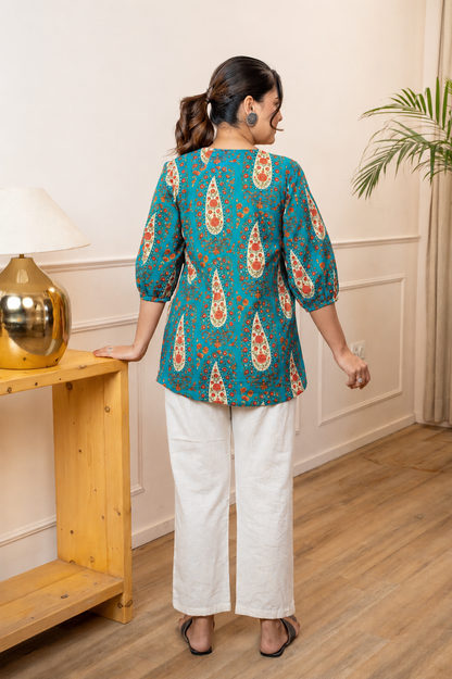 Noor Paisley Maternity & Nursing Top