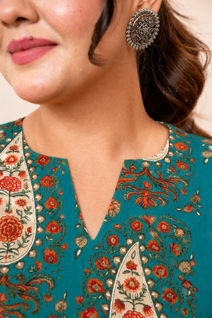 Noor Paisley Maternity & Nursing Top
