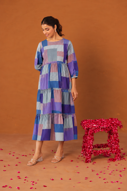 Purple Prism Maternity & Nursing Tier Dress