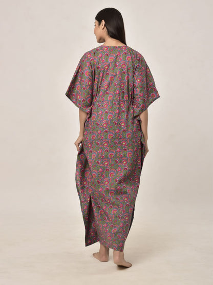 Antique Grey Maternity & Nursing Kaftan