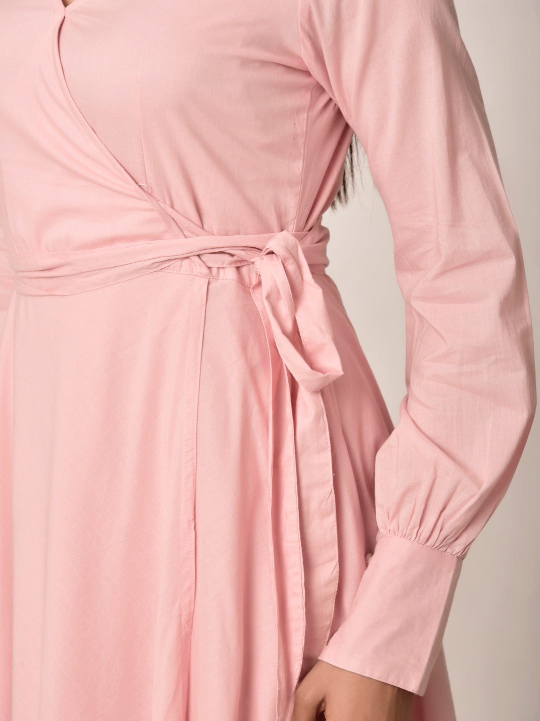 Rosy Glow Cotton Dress