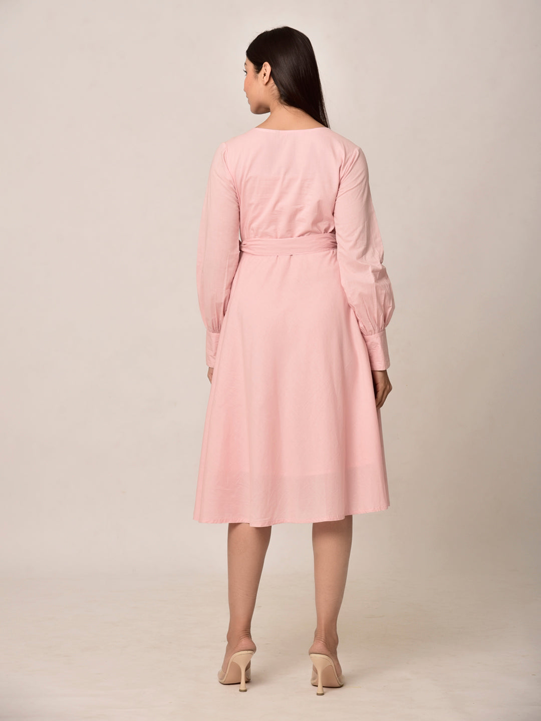 Rosy Glow Cotton Dress