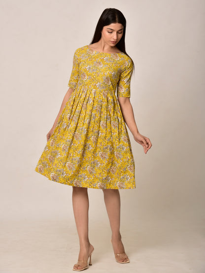 Yellow Mellow Cotton Dress
