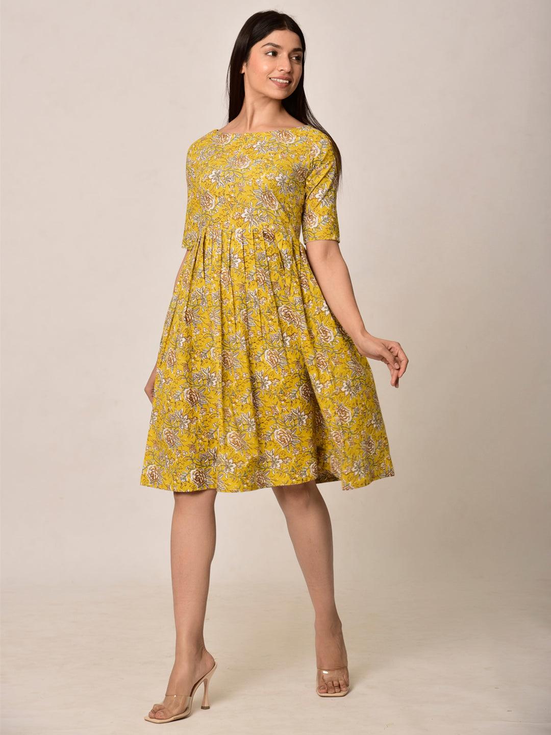 Yellow Mellow Cotton Dress