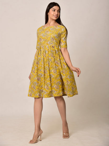 Yellow Mellow Cotton Dress