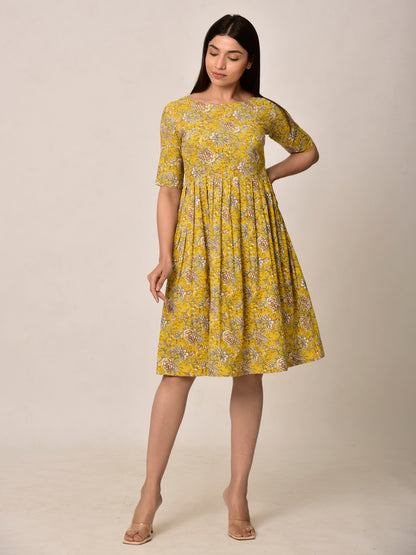 Yellow Mellow Cotton Dress