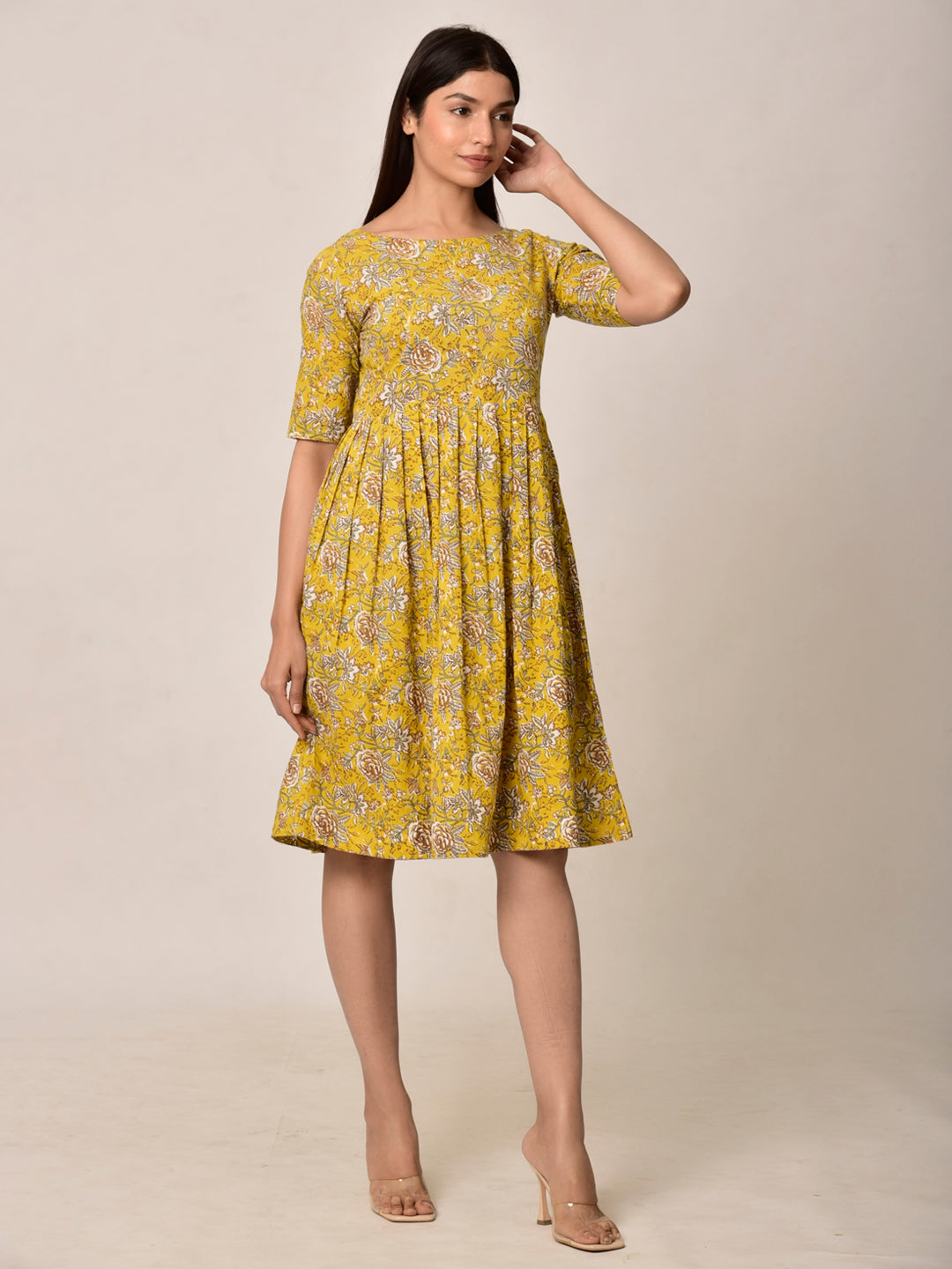 Yellow Mellow Cotton Dress