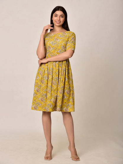 Yellow Mellow Cotton Dress