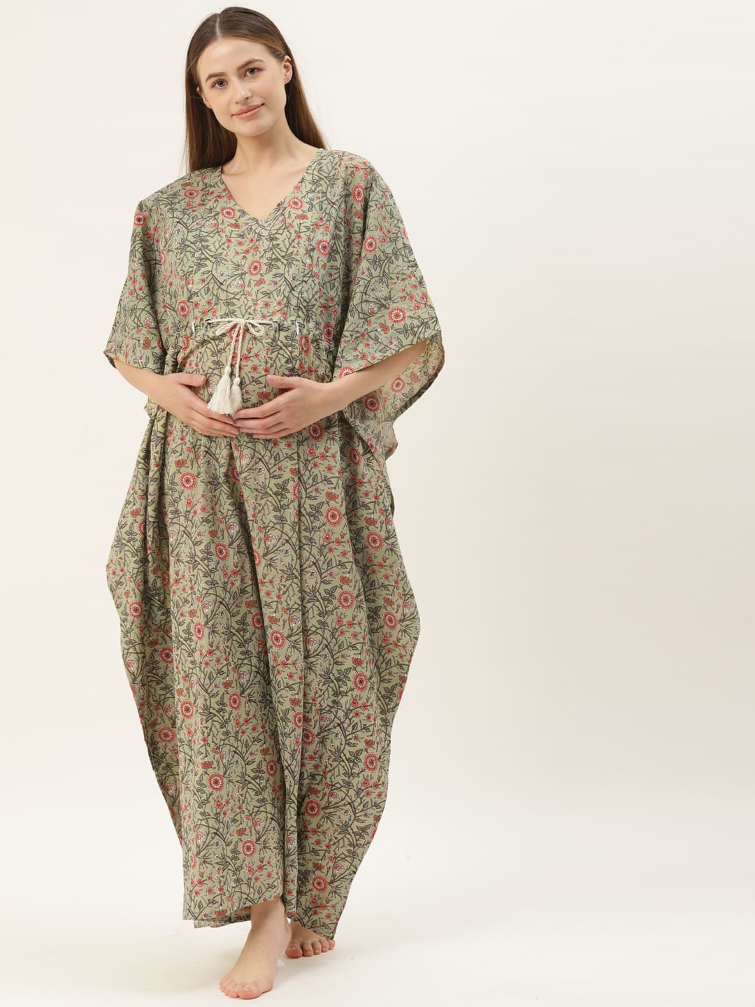 Green Sundae Maternity & Nursing Kaftan