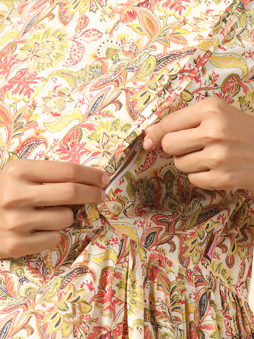 Artistic Bloom Maternity & Nursing Kurta