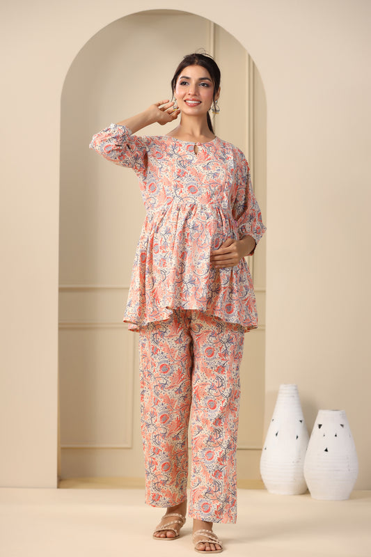 Citrus Bloom Maternity & Nursing Set