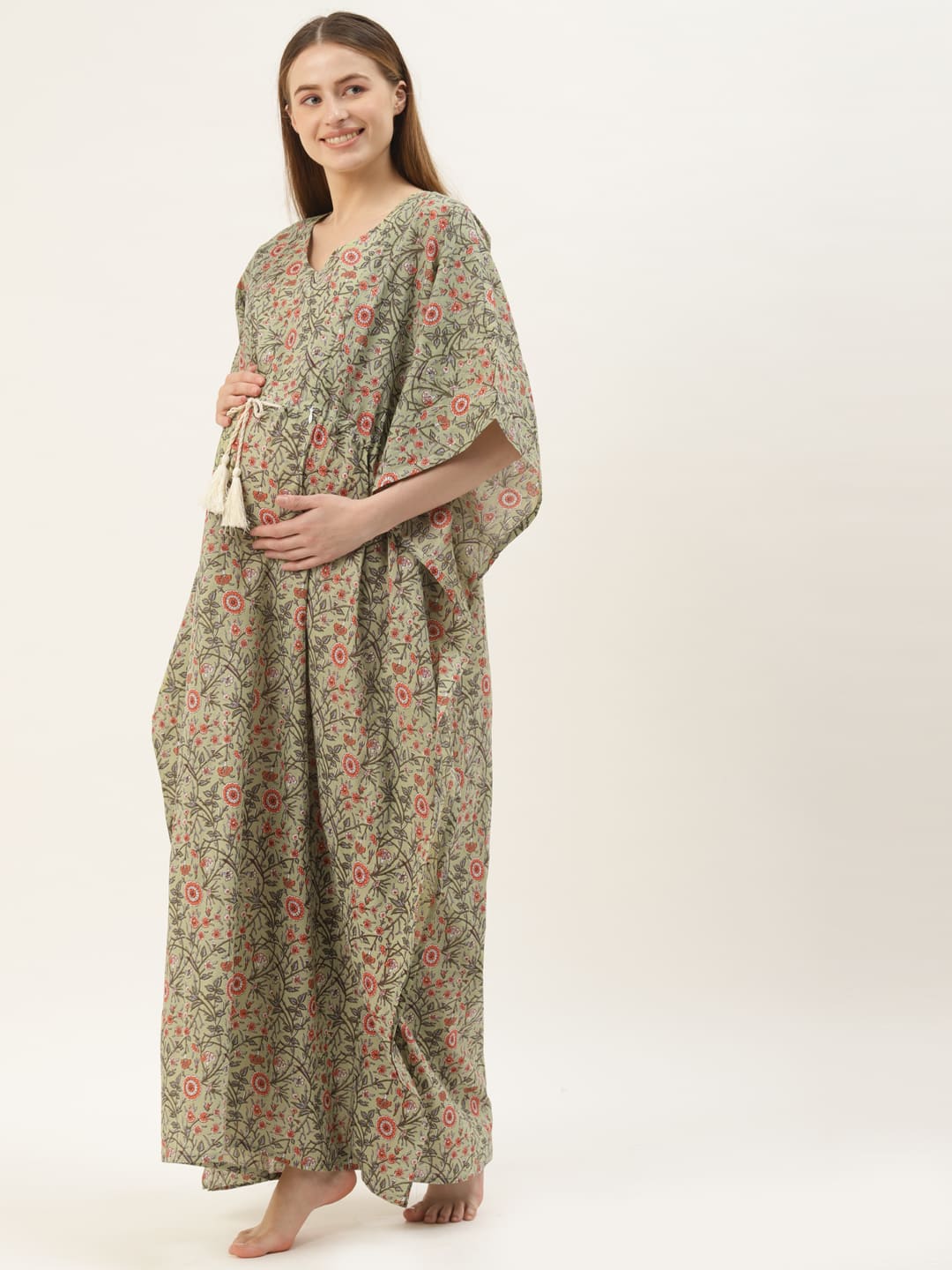 Green Sundae Maternity & Nursing Kaftan