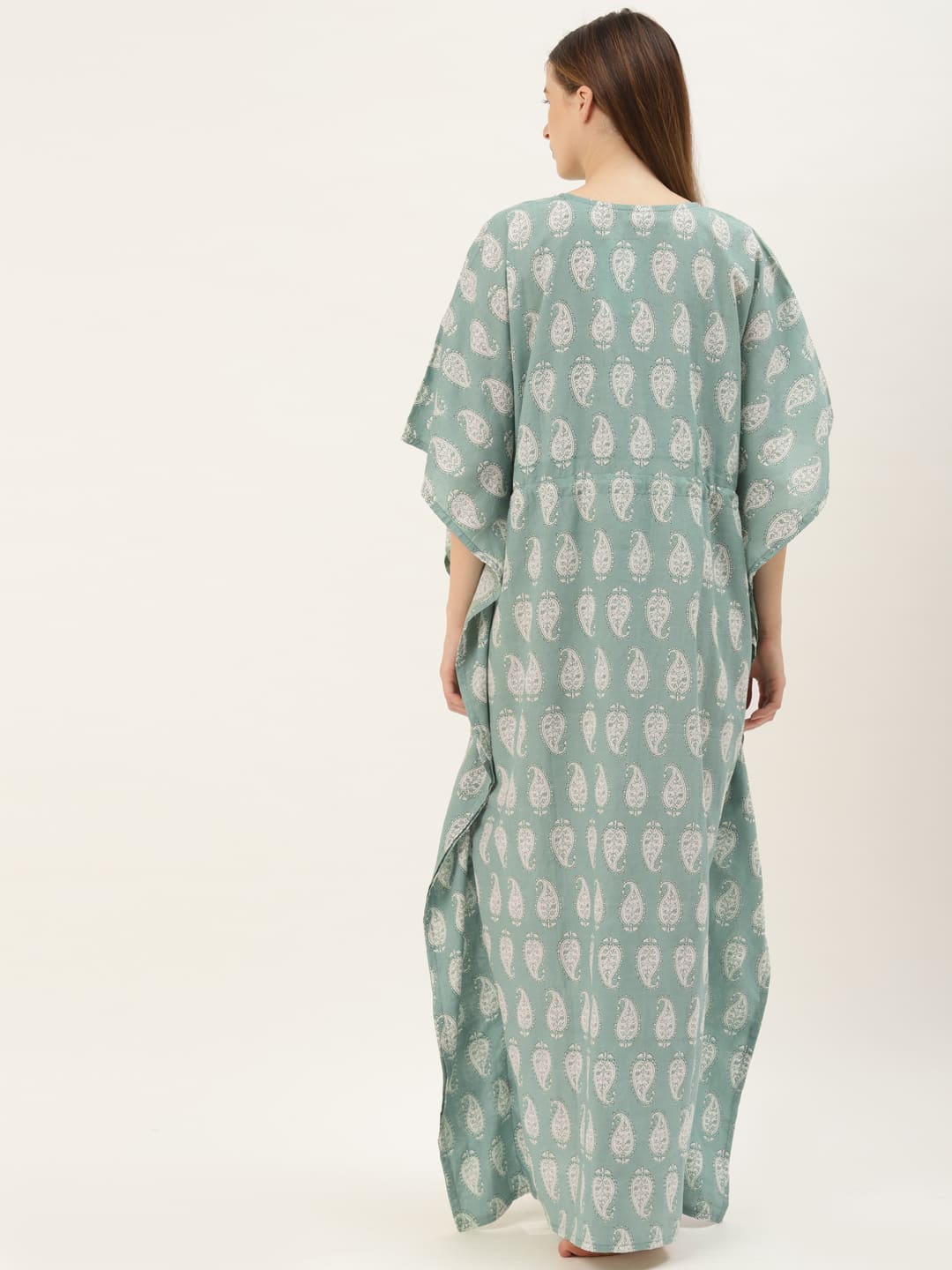 Paisley On Green Maternity & Nursing Kaftan