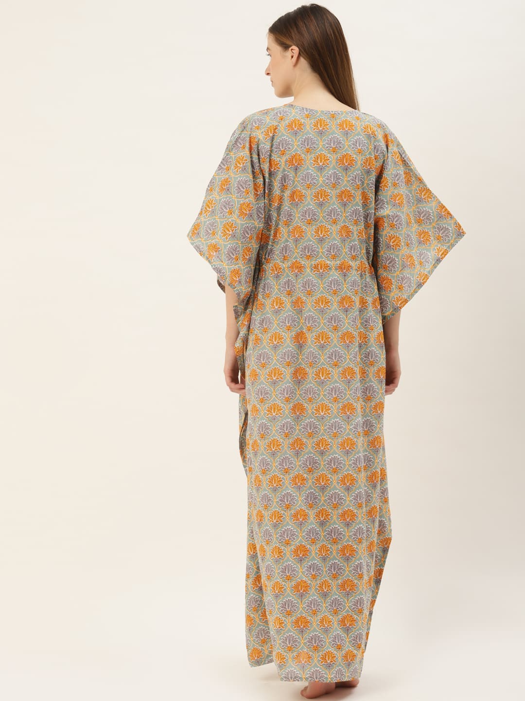 Blooming Radiance Maternity & Nursing Kaftan