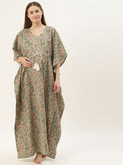 Green Sundae Maternity & Nursing Kaftan