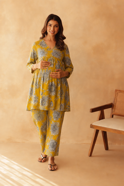 Sunspire Floral Maternity & Nursing Co-ord Set