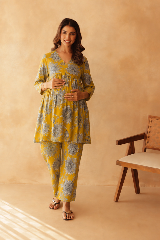 Sunspire Floral Maternity & Nursing Co-ord Set