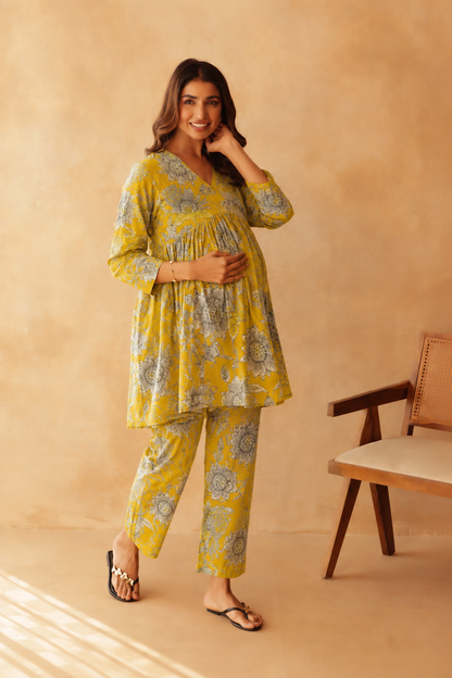 Sunspire Floral Maternity & Nursing Co-ord Set